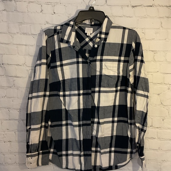 J. Crew Tops - J. Crew Plaid Flannel shirt